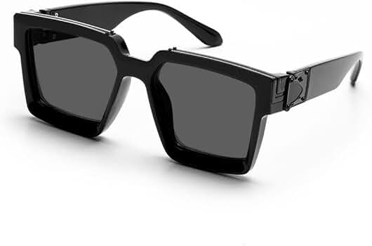 HYYZZC Retro Black Shades For Men Sun Glasses Man Women