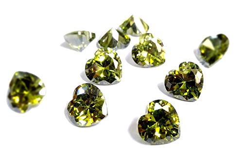 Zircone cubique vert olive AAA en lot de 250 pièces pour réparer vos bijoux