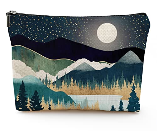 Forest Makeup Bag Travel Portable Cosmetic Pouch Waterproof Toiletry Organizer Storage Bag Zipper Pouch For Women