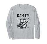 Photo Gallery dam it beaver funny beaver sarcastic maglia a manica Photo Gallery dam it beaver funny beaver sarcastic maglia a manica