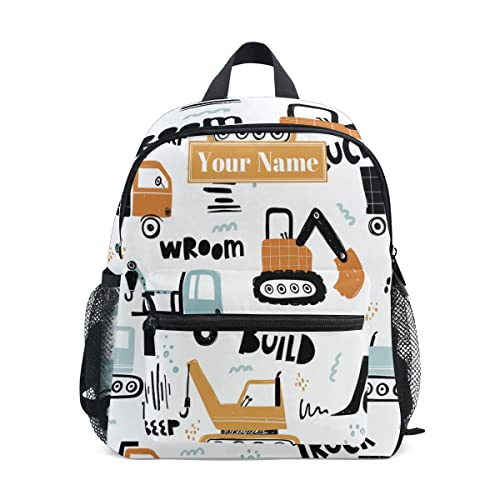 Orezi Custom Kid's Name Toddler Backpack,Personalized Backpack With Name/Text Daycare Bag,Funny Construction Transport Car) Nursery Bag Preschool Backpack Baby Diaper Bag,S, Multi 16, One Size #TOP10