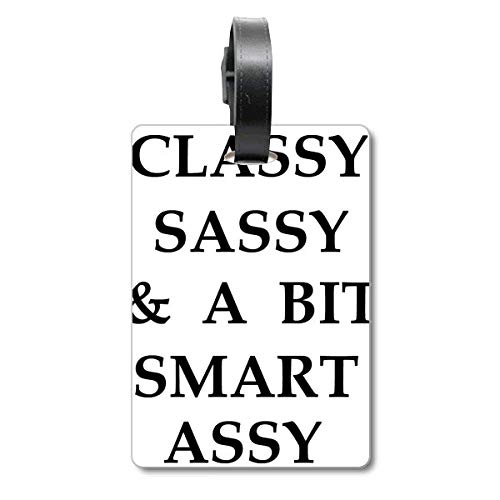 Étiquette de valise Classy Sassy Bit pour bagage et voyage