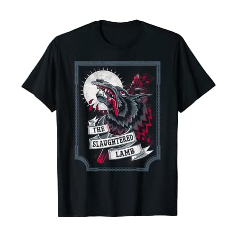 The Slaughtered Lamb - Wolf Head - Goth Beer T-Shirt Cover