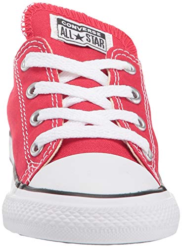 Image of Converse unisex-child Chuck Taylor All Star Low Top Sneaker, Red, 10.5 M US Little Kid