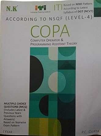 Computer Operator & Programming Assistant Theory - COPA - P.C. Gupta ...