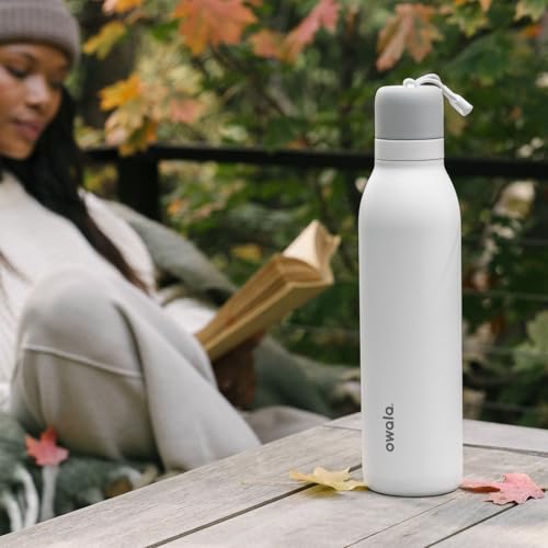 Image of Owala FreeSip Twist Insulated Stainless Steel Water Bottle with Straw for Sports and Travel, BPA-Free, 24-oz, Confetti