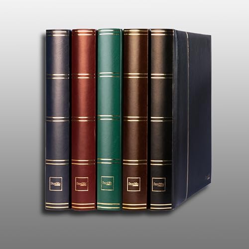 Prophila stockbook stamp album (new) 60 white sides, padded red cover