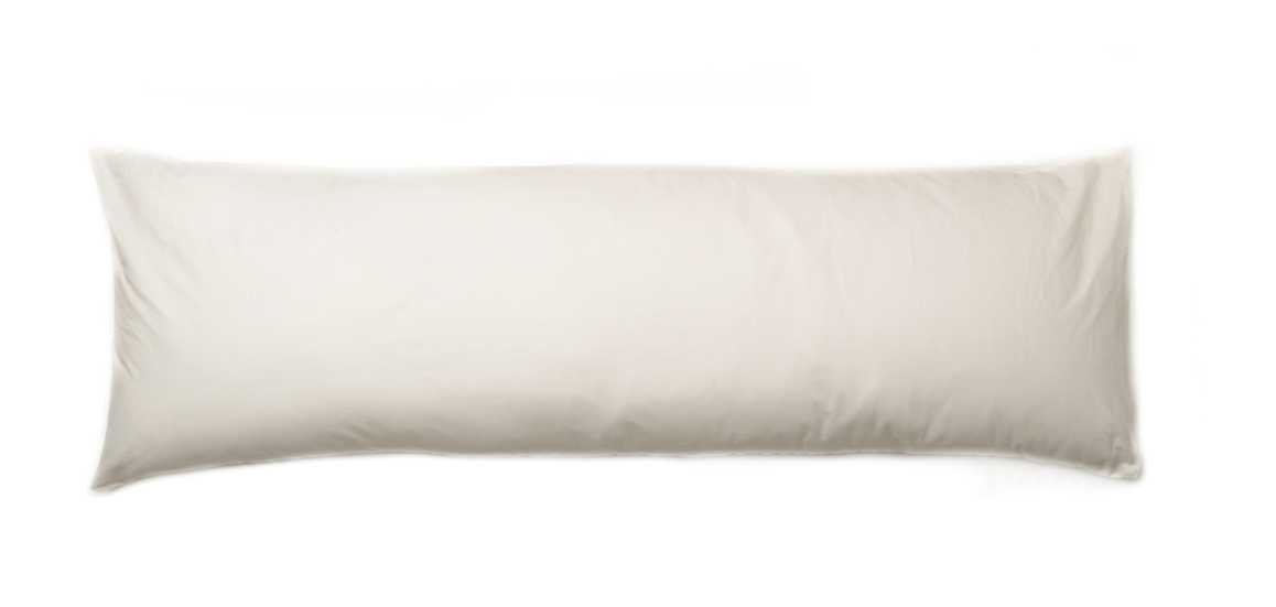 E4Emporium Bolster Pillow Case Cream (Double Bed) 54" 137cm