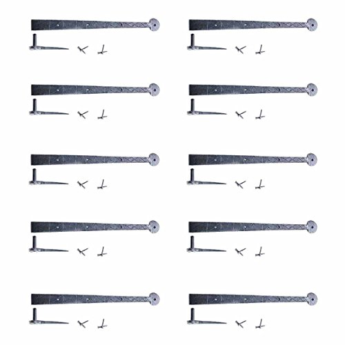 Renovators Supply Manufacturing Black Pintle Hinge 14" Long Wrought Iron