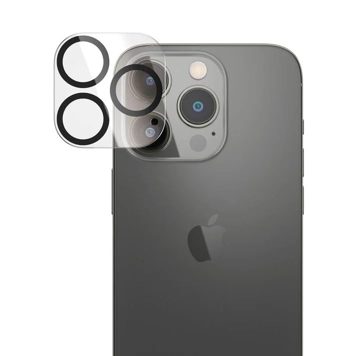 Image of Xmon Camera Lens Protector for iPhone 15 Pro Max (1 Pack) - 3D Premium Tempered Glass, Ultra-Clear, Anti-Scratch, Easy Installation - Black