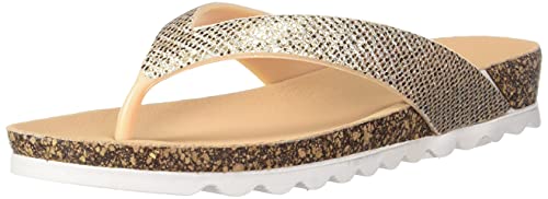 Image of Max Women Sheen Detail Flip Flops