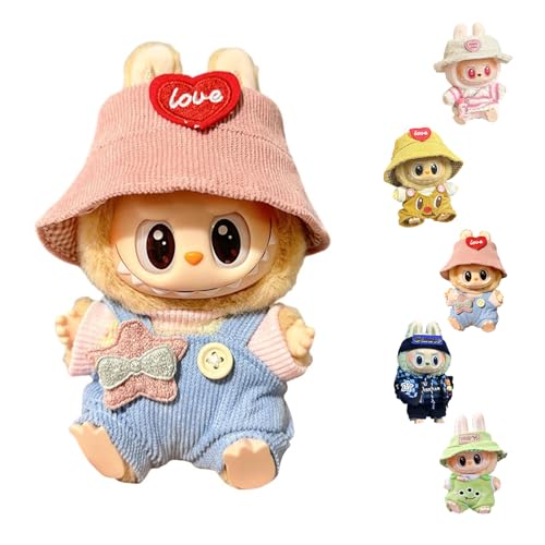 Ropa de muñeca para la-bubu, Disfraces para muñecas La-bubu, Ropa de Peluche de 17 cm para la-bubu, Adecuado para Todas Las muñecas de 17 cm