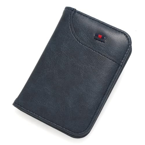 Fashion Multi-Card Holder Multi-Function Card Slot Thin Card Holder Wallet Card Holder Fashion Card Holder(Blue)