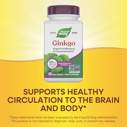 Nature's Way Ginkgo Capsules, Supports Memory & Concentration*, 120 ct - image 4