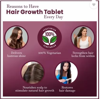Image of Kesh Gold Tablets (30 Tablets) | Healthy Supplement For Healthy Hair | Rich in Vitamins and Minerals | Improve Skin Hair and Nails