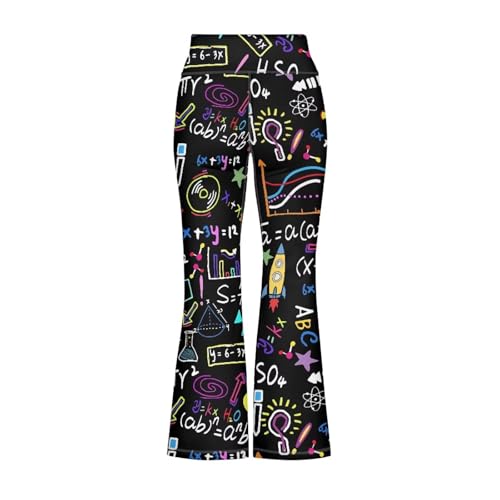 Image of Girls Flare Leggings 5-14T Cute Bell Bottoms for Girl Yoga Pants for Gym