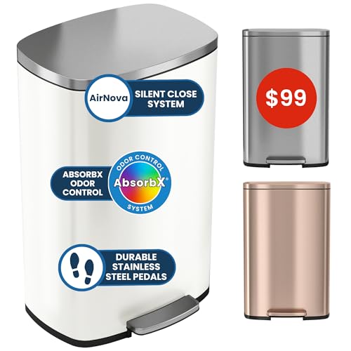 iTouchless 13.2 Gallon Step Can