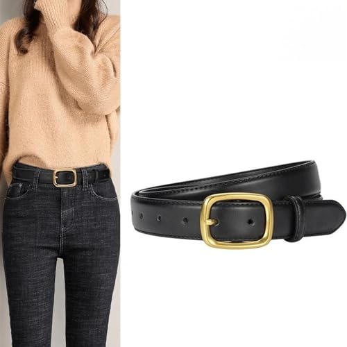 Belts for women, Waist Belt Women's Waist Belts Alloy Pin Buckle Belts Casual And Versatile Vintage Leather Jeans Belt Adjustable(Khaki2)2