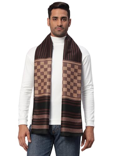 Image of Ravaiyaa - Attitude is everything Men's Reversible Stripe Pattern Winter Wool Scarf, Muffler 72 inchx12 inch Inch