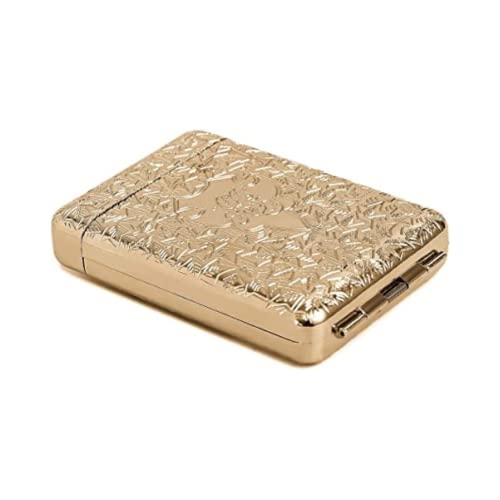 Image of Peaky Blinders Cigarette Case Retro Metal Portable 16 Cigarettes Box - Golden