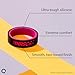 QALO Silicone Strata Ring for Women, NASCAR Black & Pink (Size 6) - Womens Race Day Bands - Premium Fashion Jewelry is Durable & Breathable Silicone Rings for Her