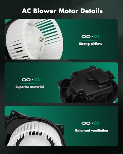 Image of SCITOO HVAC Heater Blower Motor Front Fit For Freightliner,For Volvo Models - For 122SD,For Argosy,For Century Class,For Classic,For Classic XL,For Columbia Replacement For # 4379RD5130670P