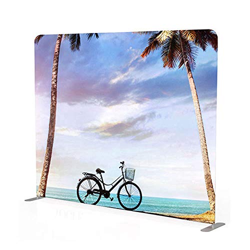 8ft High Portable Customize Graphic Tension Fabric Exhibition Trade Show Display Wall - US Stock (Graphic Include/Double Sided) - Thumbnail 2