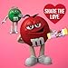 M&M'S Valentine's MINIS Milk Chocolate Candy, Valentine Chocolate Candy Gifts Bulk, 1.08 Ounce Tube (Pack of 24)
