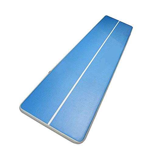 TECHTONGDA Inflatable Air Gymnastics Mat 26Ft Air Tumbling Track 4Inches Tumbling Mat Training Floor Mats High Strength PVC Gym Mat with Air Pump