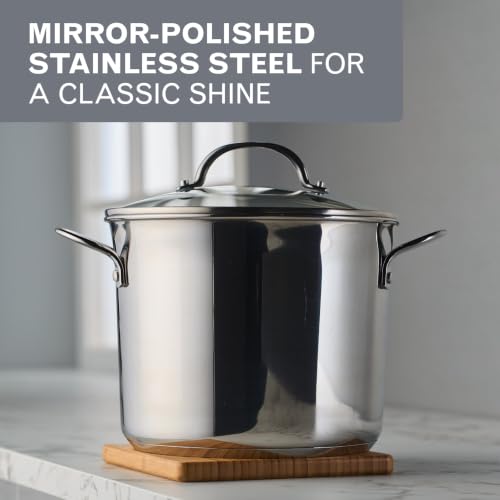Farberware Millennium Stainless Steel Pots and Pans Set, 10-Piece, Silver - image 4