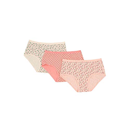 Image of Amante Printed Cotton Full Brief Panty Pack(Pack of 3)