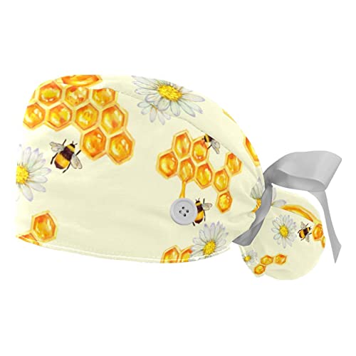 Casquettes de travail abeille et fleur JDEZ pour sublimer votre quotidien professionnel stylé