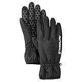 Innenhand: 57% Nylon, 43% Polyurethan; Stoff: 93% Polyester, 7% Elasthan (Shell), 76% Polyester, 17% Nylon, 7% Elasthan (Fingerspitzen); Futter: 100% Polyester