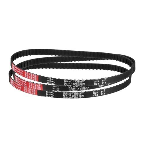 QUARKZMAN 3 Stück 162XL 037 Zahnriemen 81 Zähne Schwarzer Verzahnter Gummigurt, Breite 10mm, Steigung 5,08mm, 3D-Drucker-Zahnriemen QUARKZMAN 3 Stück 162XL 037 Zahnriemen 81 Zähne Schwarzer Verzahnter Gummigurt, Breite 10mm, Steigung 5,08mm, 3D-Drucker-Zahnriemen