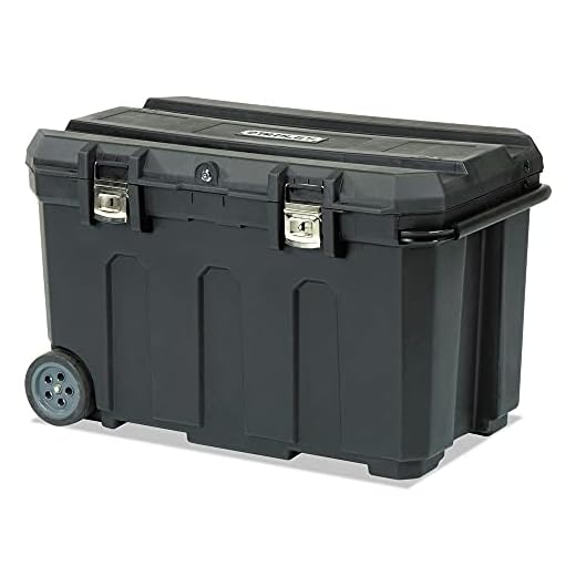 Stanley 037025H 50 Gallon Mobile Chest,Black