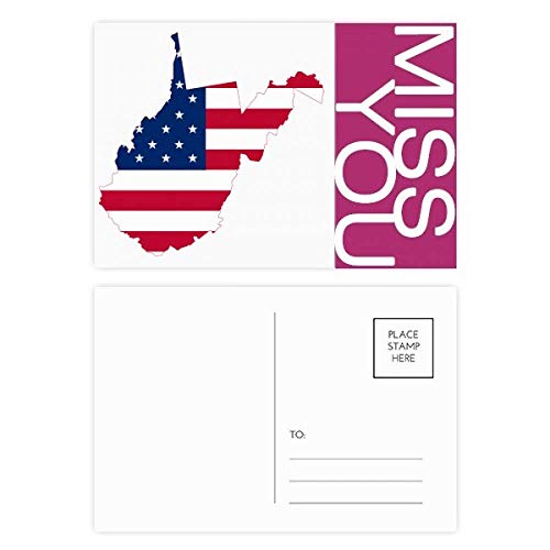 Carte postale drapeau USA lot de 20 cartes de correspondance multicolores 5,7x3,8 pouces