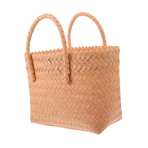 BESPORTBLE Rattan Woven Tote Bag Plastic Handbag for Women Beach Purses Hobo Bag Capacity