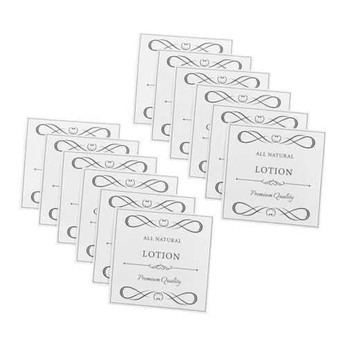 Artibetter 12個 防水ハンドソープラベルステッカー 自己接着剤 浴室ボトル用 シャンプー食器用洗剤ラベル 取り外し簡単 浮かせる収納対応