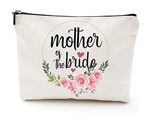 Yhtwin mother of the bride wedding party makeup bag, mother bride…