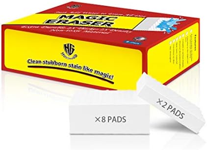 (8+2Pack)Magic Eraser HUNTINGOOD Original cleaning sponge-Extra large,3X Thicker & 2X Extra High Density Cleaning pads,Odorless,high polymer clean magic sponge                       