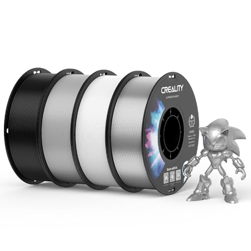 Creality PETG Filament 1.75 3D Printer Filament: Excellent Toughness High Precision Dimensional Accuracy +/- 0.02 mm, 4 