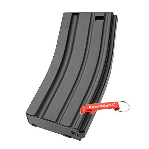 AirsoftGoGo E&C 30rds Mid-Cap Cargador para M4/M16 Airsoft AEG Llavero Incluido