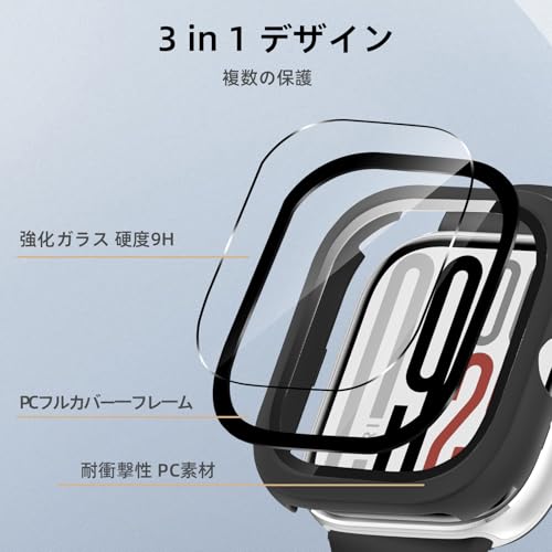 Image of For Xiaomi Redmi Watch 5 Case, Lightweight PC + Tempered Glass Protective Cover for Xiaomi Redmi Watch 5 9H Hardness, Easy Installation, All-in-One Piece Protection, Scratch Resistant, Shock