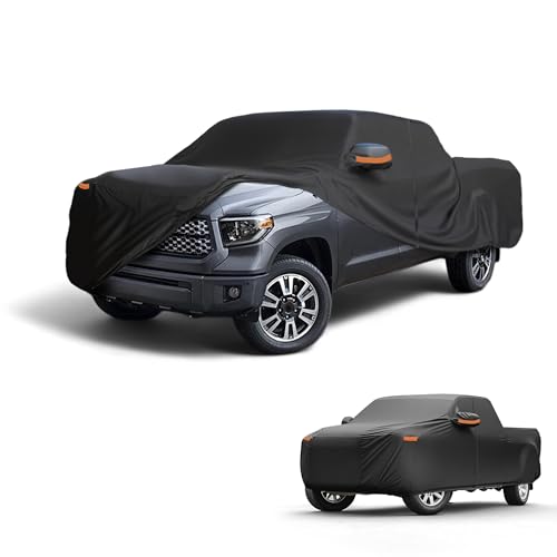 Bâche de voiture 190T-Pu haut de gamme pour Toyota Tundra, housse extérieure noire intégrale