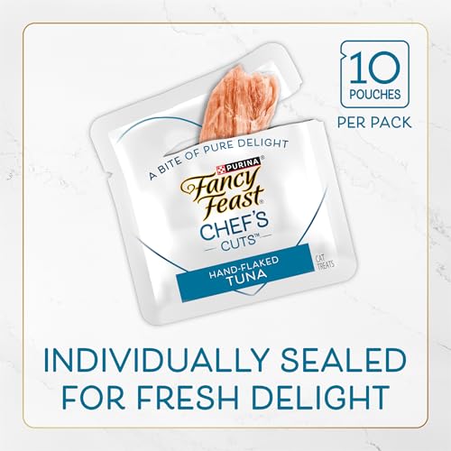 Fancy Feast Purina Tuna Cat Treats (5 Pack) 10 Count Pouches - image 5