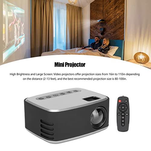 Mini-projector, Draagbare Full HD 1080P-videoprojector, Slimme LED-projector Ingebouwde Luidspreker, Thuisbioscoopprojector Compatibel met Smartphone/tv-stick/PS4/HDMI/AV/USB(#1) - Image 3