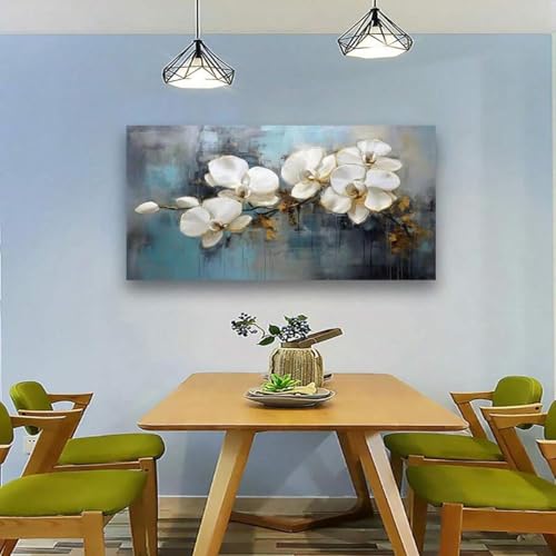 Peintures fleur d'orchidée grand format pour une déco de chambre zen - 7