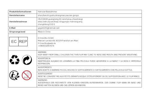 Gralara Gaiola de banho de areia para hamster, gaiola transparente para banho de animais pequenos, c