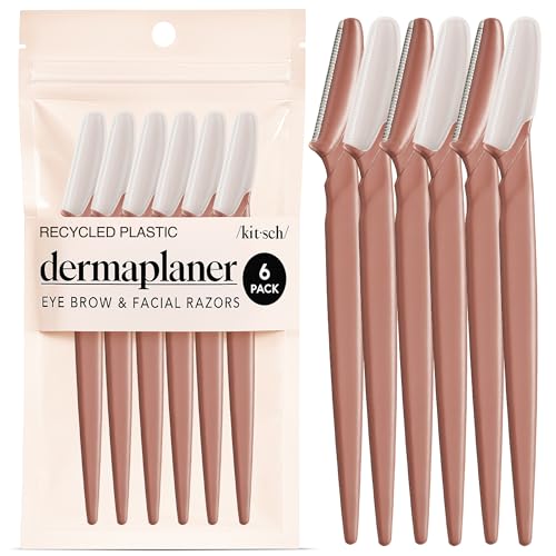 Kitsch Dermaplane Razor for Women Face ? p&jptFCXJ~\Aуg}[&tFCXVF[o[ ? ptFCVJ~\&XLPAc[ 炩Ȕp - eRb^A6