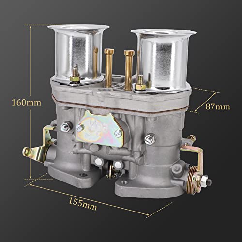 Kipa Carburetor With Air Horn For 40 Idf 40Mm Bug Beetle Vw Fiat Prosche Solex Dellorto 40Mm Replacement Carb With Mounting Gaskets #TOP4